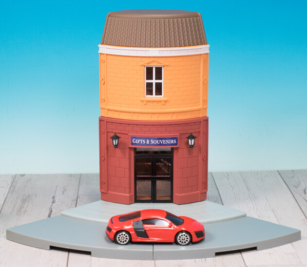 レビュー RMZ City 1/64 ジオラマストリート ファストフード店/ギフト