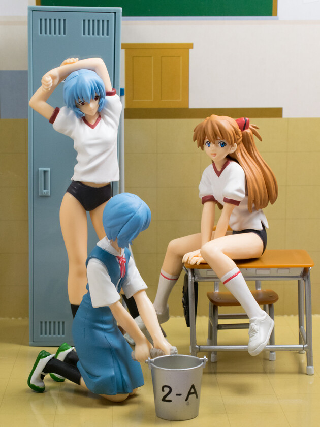 新世紀エヴァンゲリオン フィギュアセット-自習時間- レイ