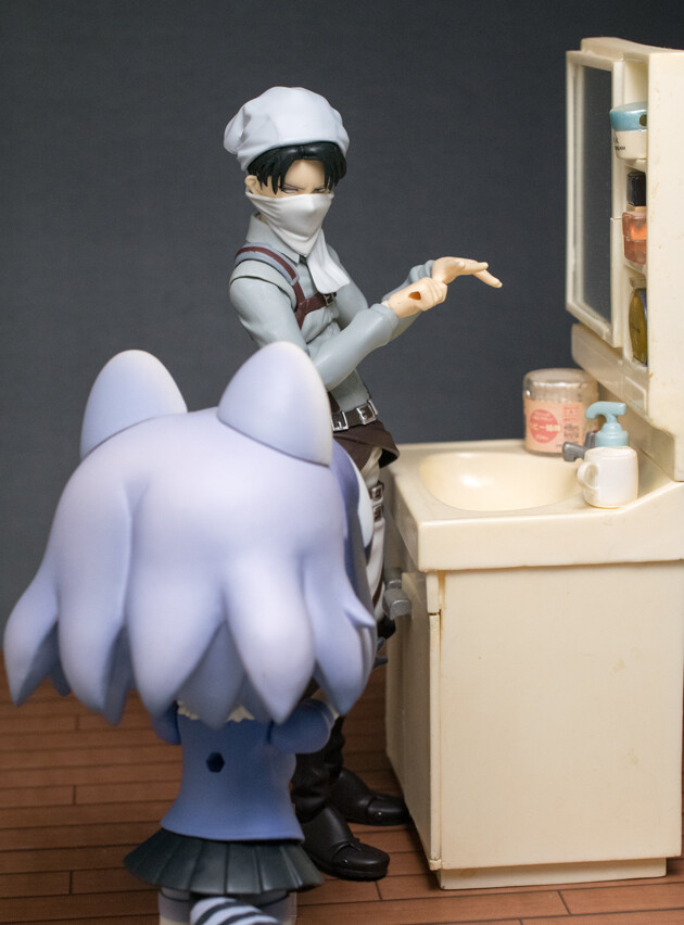 レビュー figma 進撃の巨人 リヴァイ お掃除ver. : ふぃぎゅる！