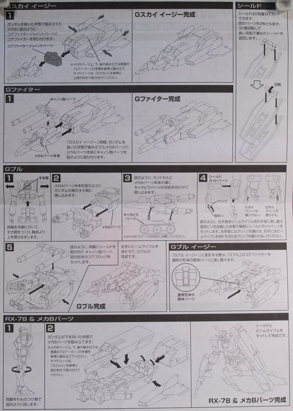 レビュー GFF #0004 Gアーマー（RX-78 and G-FIGHTER） 1/2