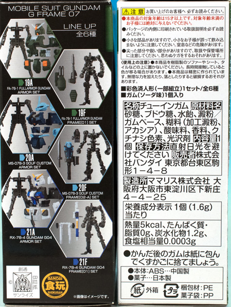 レビュー 機動戦士ガンダム Gフレーム07 FAガンダム / グフ レビュー 機動戦士ガンダム Gフレーム07 FAガンダム / グフ