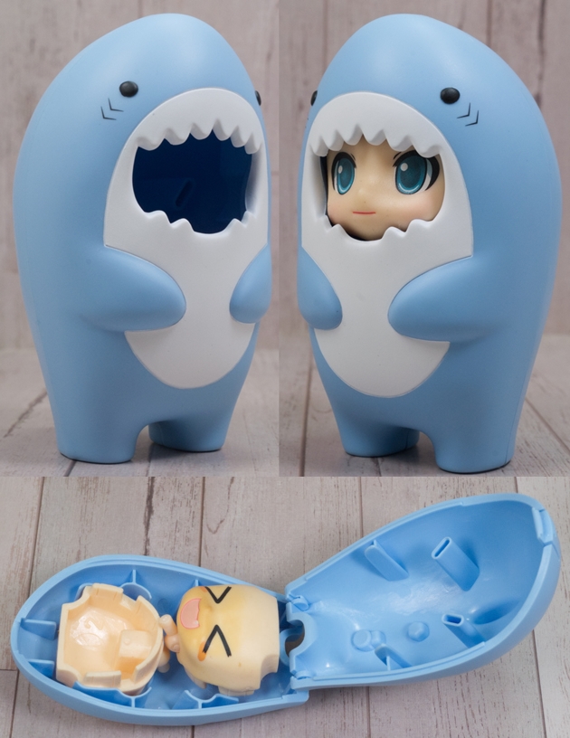 レビュー ねんどろいどもあ きぐるみフェイスパーツケース サメ/シャチ