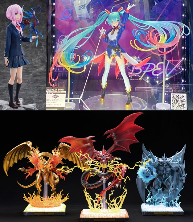 巡回 ガンダム45周年×初音ミク プライズフィギュア参考展示