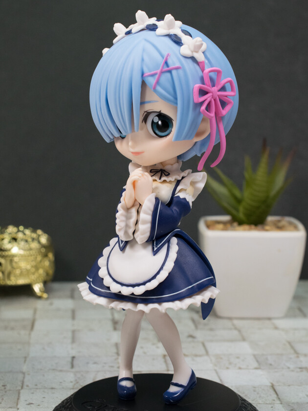 Q posket Re ゼロ レム ラム フィギュア アニメ『リゼロ』の双子「ラム」と「レム」が デフォルメ