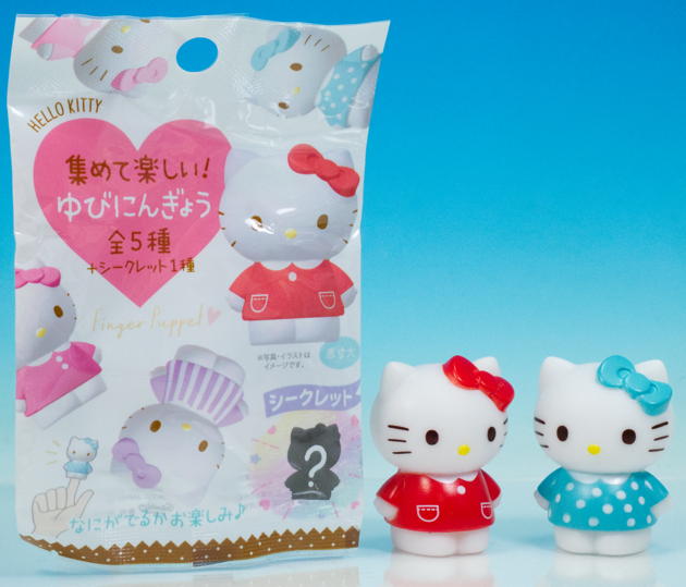5点目100円♡新作♡新品♡キティちゃん♡指人形 レビュー 100均セリア ハローキティ 集めて楽しい！ゆびにんぎょう