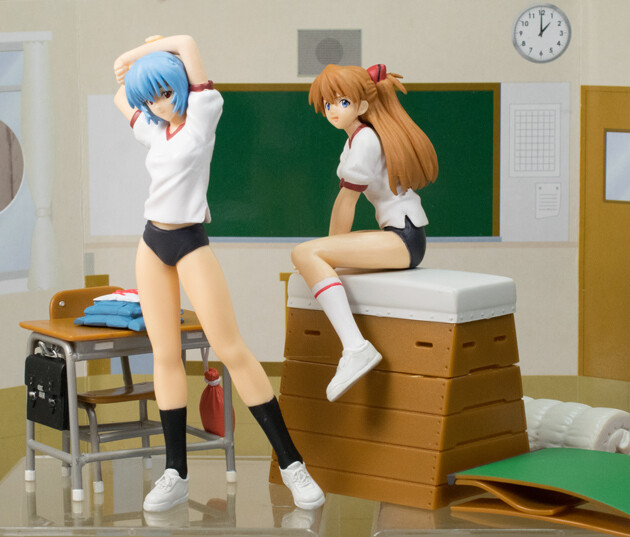 Amazon.co.jp: エヴァ フィギュアセット 部活時間 綾波レイ