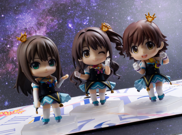 ねんどろいどこ〜で シンデレラガールズ 凛・卯月・未央セット 全高約10cm ABS&amp;PVC製 塗装済み可動フィギュア ねんどろいどこ～で シンデレラガールズ 凛・卯月・未央セット