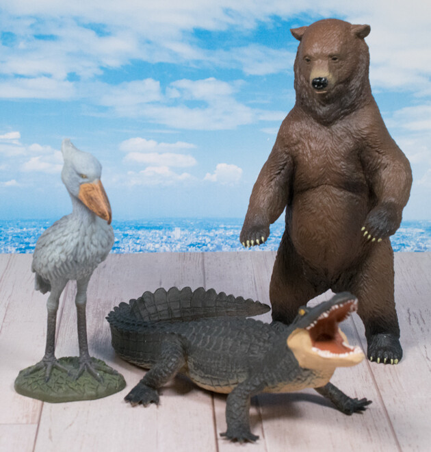 レビュー 動物フィギュア 熊 ハシビロコウ ワニ ふぃぎゅる レビュー 動物フィギュア 熊 ハシビロコウ ワニ ふぃぎゅる