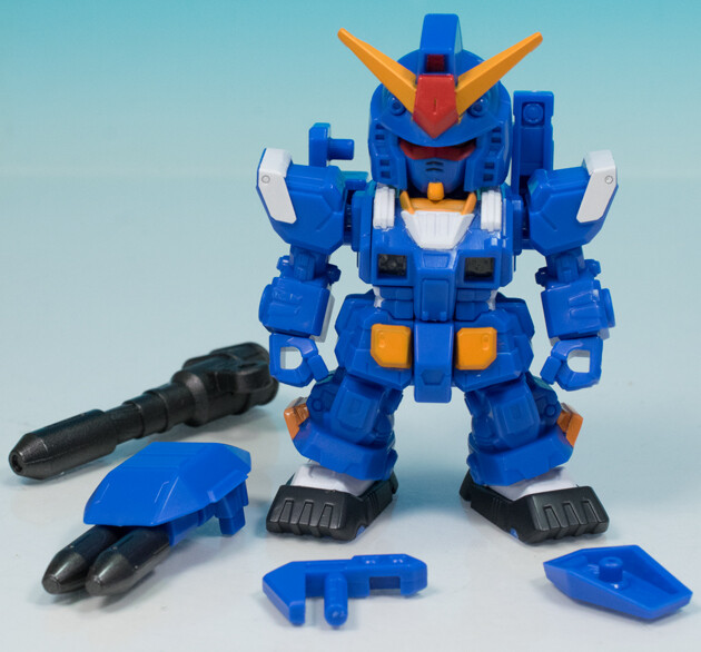 2種マイクロウォーズ5 01フルアーマーガンダム02ブルーカラーVer