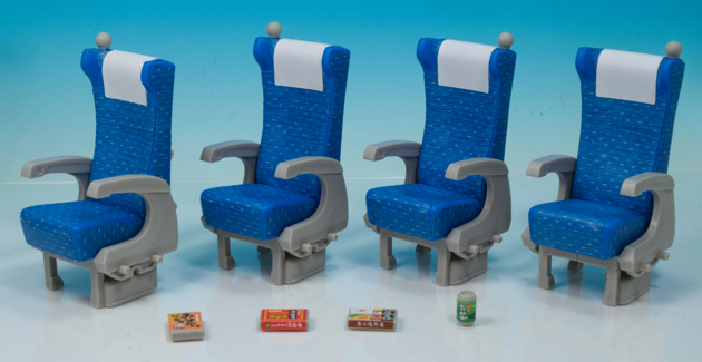 レビュー バンダイガシャポン 東海道新幹線 N700A のぞみの座席