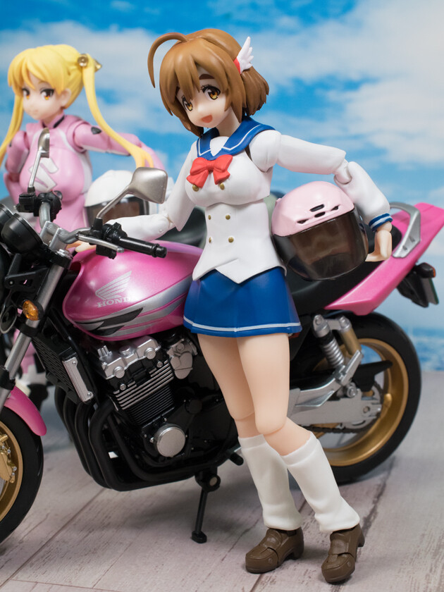 レビュー S H フィギュアーツ ばくおん 佐倉羽音 制服 Cb400 Super Four その1 ふぃぎゅる