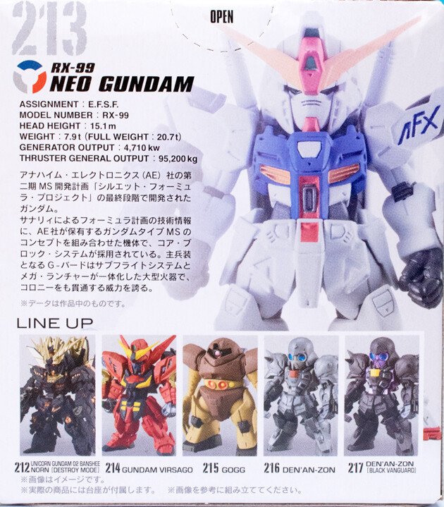レビュー Fw Gundam Converge 16 ネオ ガンダム ガンダムヴァサーゴ ふぃぎゅる