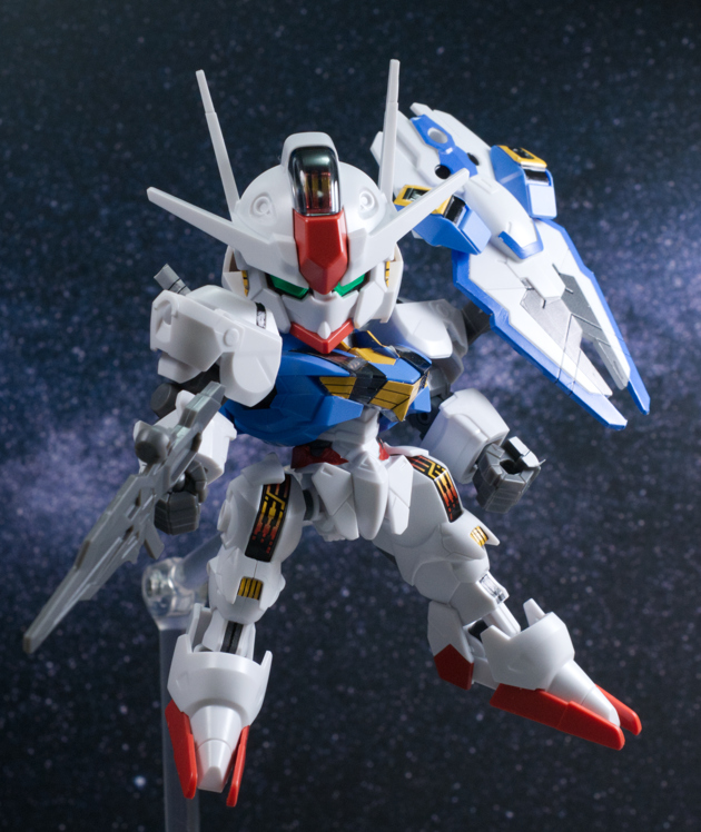 レビュー 機動戦士ガンダム 水星の魔女 SDガンダム EXスタンダード ガンダムエアリアル 完成編
