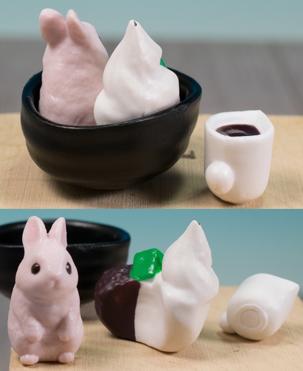 ちょこっとレビュー エポック社ガチャガチャ もっちりうさぎ2 ふぃぎゅる