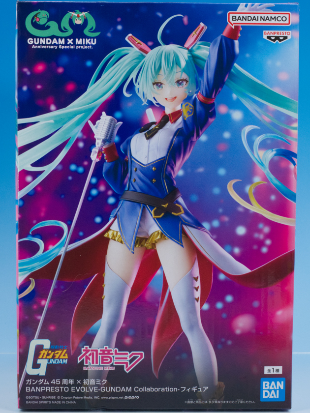 レビュー ガンダム45周年×初音ミク BANPRESTO EVOLVE GUNDAM