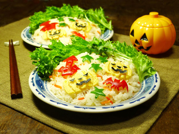 ミツカンさんの五目ちらしの素deとっても簡単 薄焼きたまごと彩り