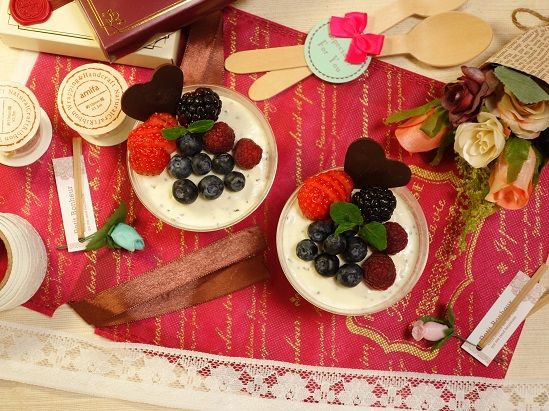 バレンタインにぴったり ペパーミントで爽やか たっぷり彩りミックスベリーとハート型のチョコをトッピングしたさっぱりカップレアチーズケーキ Recipe No 1551 Japanese のんびり毎日 日々の暮らしの食卓 いただきますのレシピ 時々 編み物 バレンタインにぴったり ペパーミントで爽やか たっぷり彩りミックスベリーとハート型のチョコをトッピングしたさっぱりカップレアチーズケーキ Recipe No 1551 Japanese のんびり毎日 日々の暮らしの食卓 いただきますのレシピ 時々 編み物