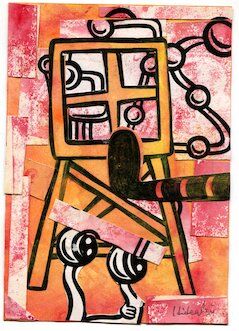 ともひでさん専用 コラージュアート作品 F10 530x455 #コラージュ#コラージュアート#コラージュ作品