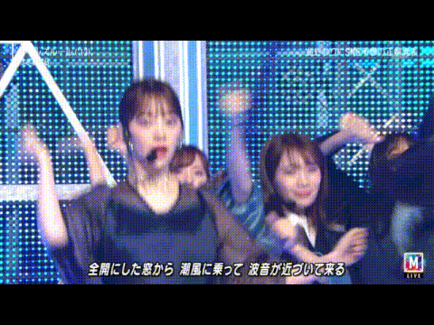 乃木坂46 堀未央奈と新内眞衣のガルルでの ウィンクの瞬間 のgifが可愛すぎるｗｗｗｗｗ Mステ 乃木坂46まとめたいよ