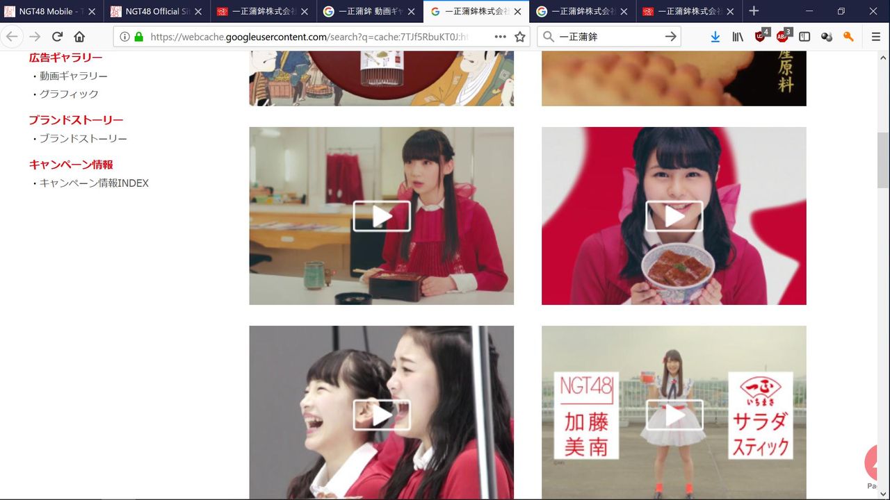 一正蒲鉾、ホームページからNGT48のCM動画を削除