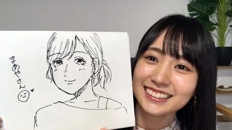 かっきーがまあやの似顔絵を描くとこうなる うめえええええ 乃木坂46まとめ亭