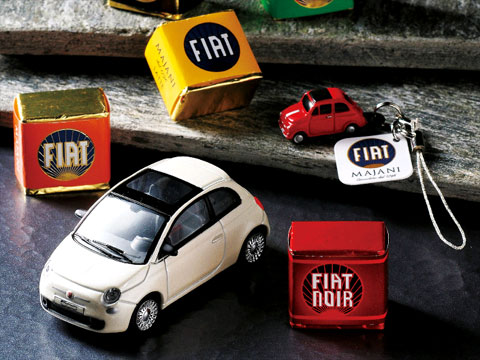 Majani マイアーニ Fiat チョコレート ミニカー Nojee Chips