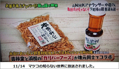 Nojee Chips マツコの知らない世界で 杏林堂 柿の種 のトリイソース版 Nojee Chips マツコの知らない世界で 杏林堂 柿の種 のトリイソース版