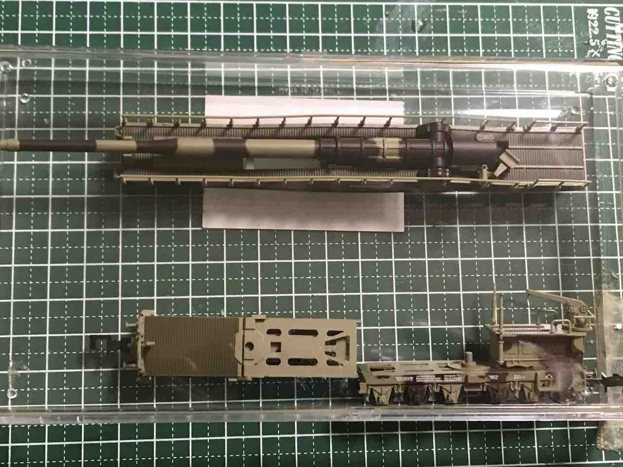 ホビートレイン K5列車砲 レオポルド 入線 : 夏島鉄道