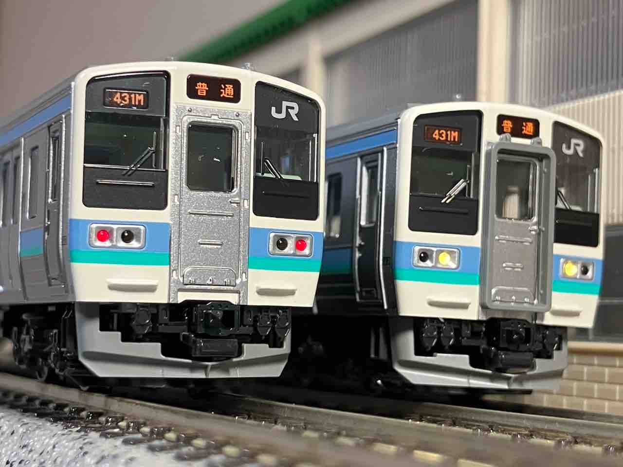 KATO 211系0番台・3000番台 長野色 入線 : 夏島鉄道