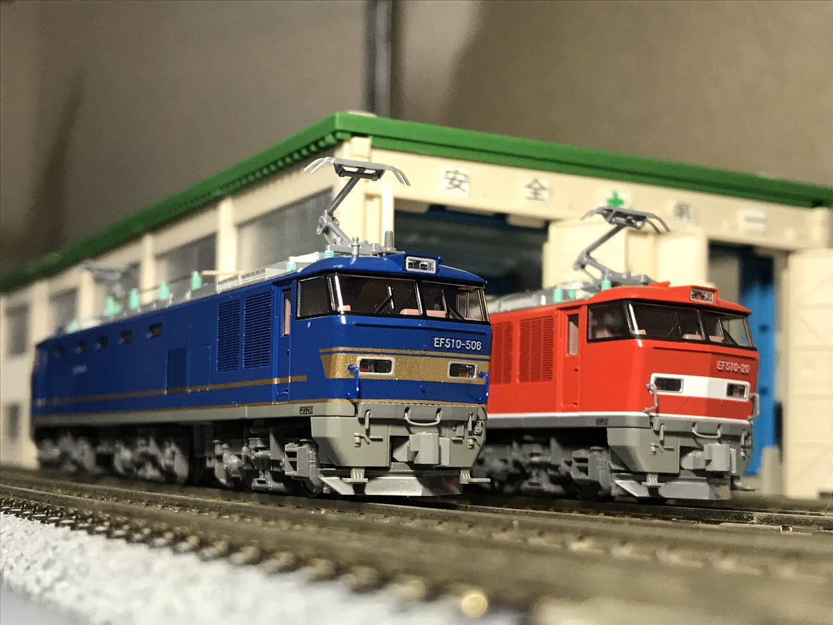 KATO EF510 500 JR貨物色 入線 : 夏島鉄道
