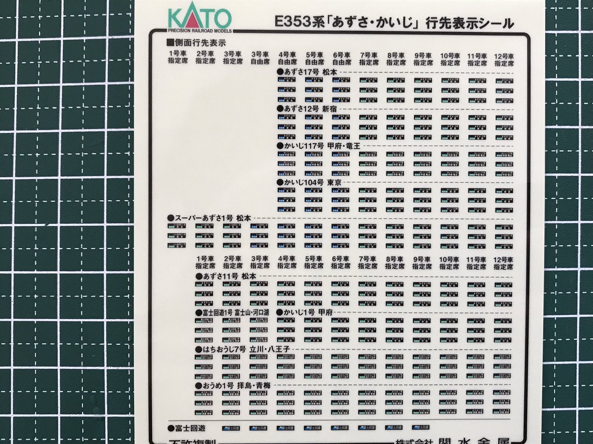 KATO E353系 あずさ・かいじ 入線 : 夏島鉄道
