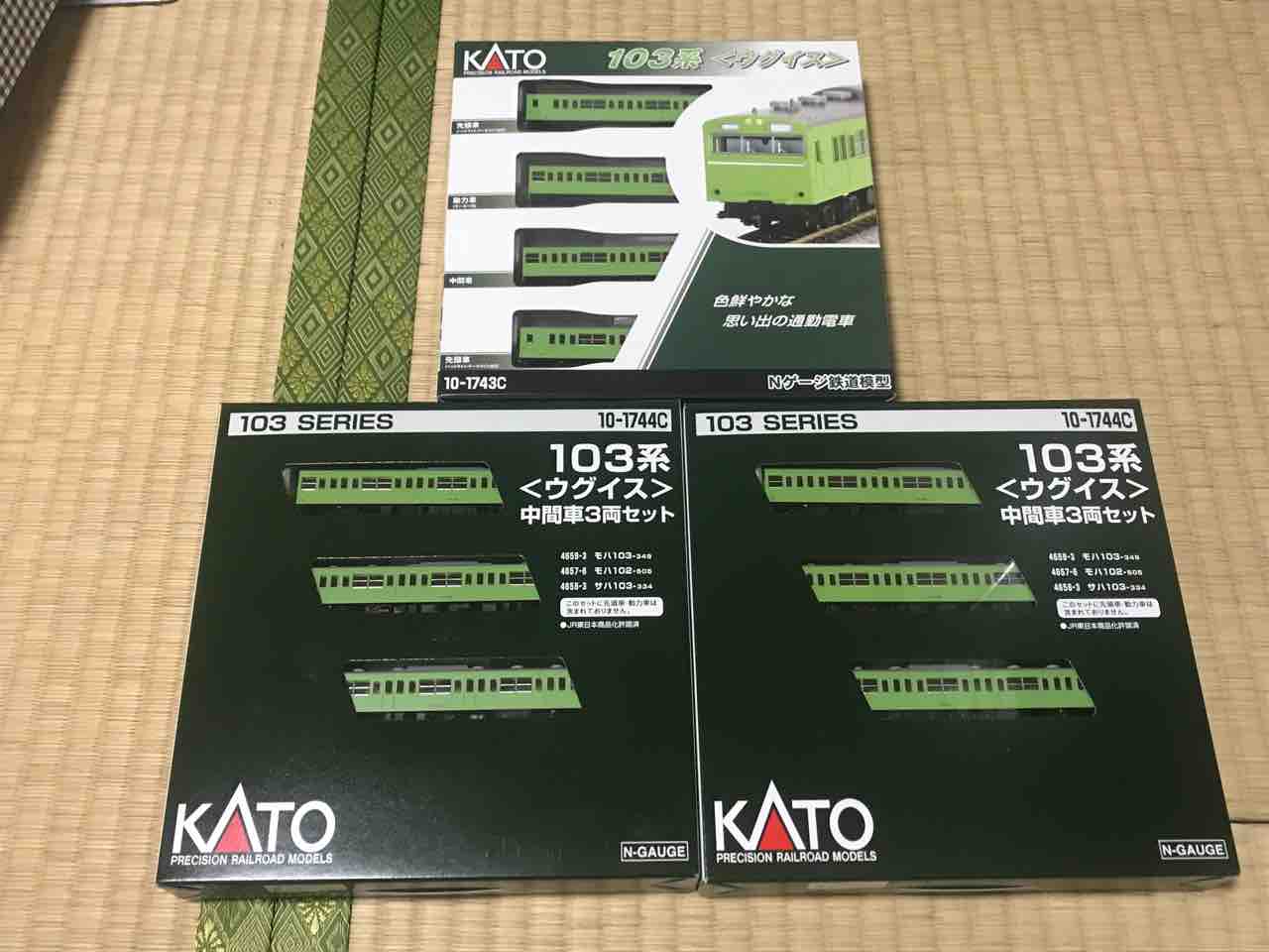 KATO103系ウグイス KATO 山手線 103系 ウグイス 6両セット 鉄道 模型⁄動力車の動作、ライト