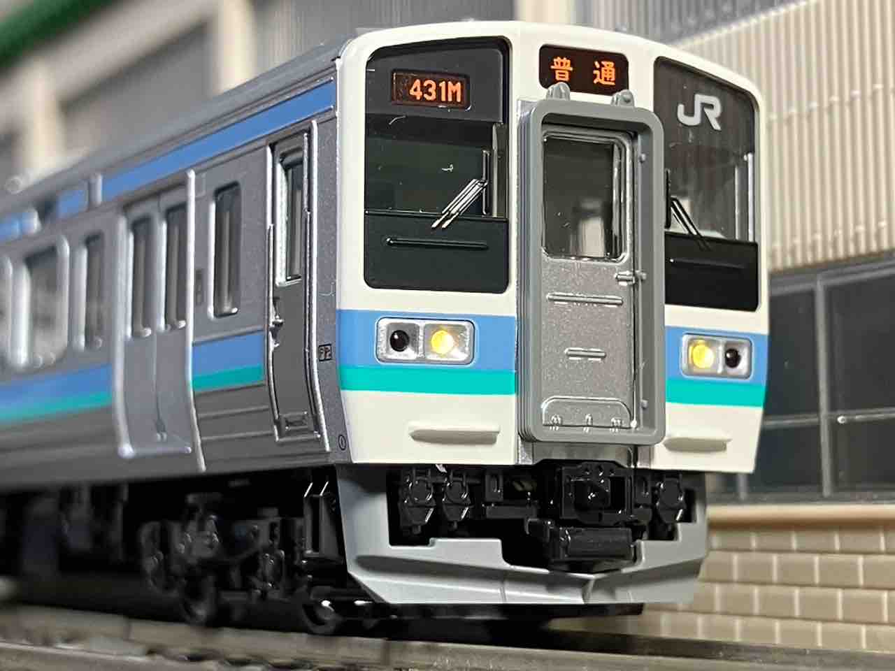 KATO 211系0番台・3000番台 長野色 入線 : 夏島鉄道