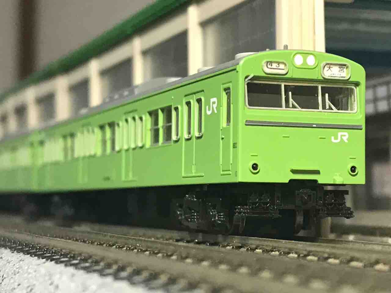 KATO 103系 ウグイス 入線 : 夏島鉄道