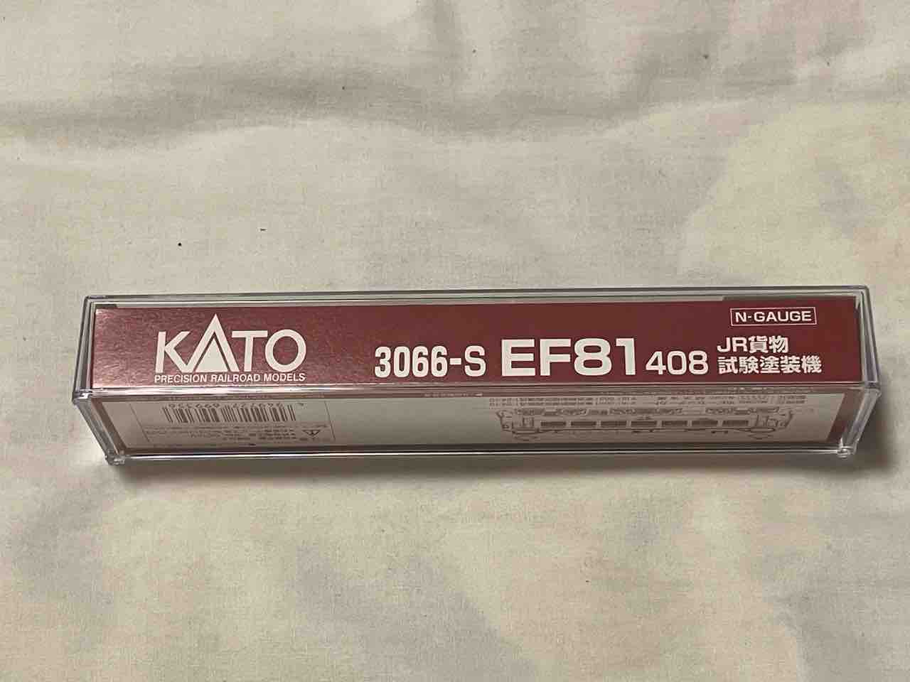 KATO EF81 408 JR貨物試験塗装 入線 : 夏島鉄道