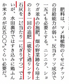 単肥の施肥量の計算方法と野菜の施肥サンプル のじさんの徒然草 単肥の施肥量の計算方法と野菜の施肥サンプル のじさんの徒然草