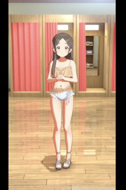 【画像】学園アイドルマスターさん、要介護者のオムツ姿にしか見えない水着を実装www
