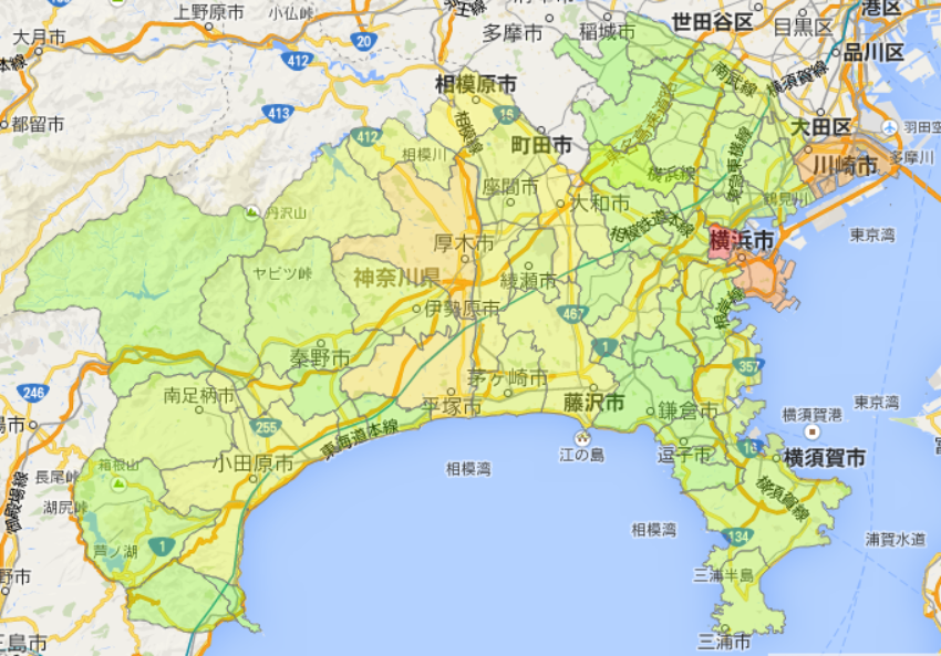 神奈川県犯罪発生率マップ 犯罪発生率犯罪番付 溝の口に住む