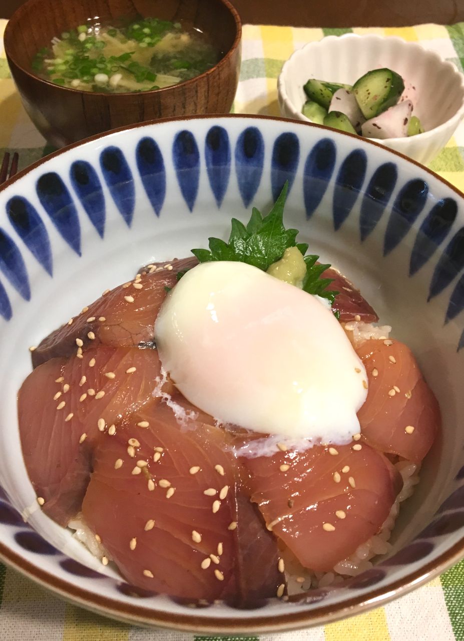 今話題の アニサキス に気をつけつつ ハマチの漬け丼作りました Noleの もぐもぐ日記