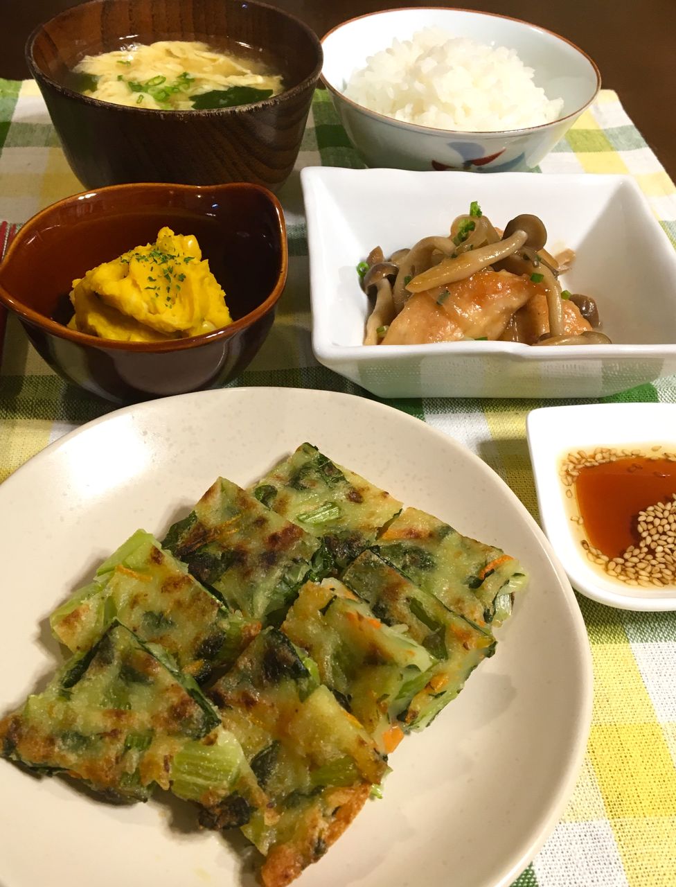 小松菜をモリモリ食らう E 小松菜チーズチヂミ Noleの もぐもぐ日記