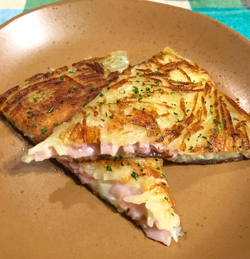 美容院にあったオレンジページを参考に ハムチーズ入りじゃがいものガレット Noleの もぐもぐ日記