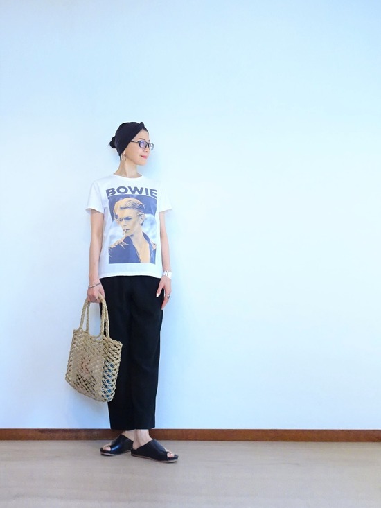 BOWIE Tシャツ&ヨーガンレールパンツ (1)