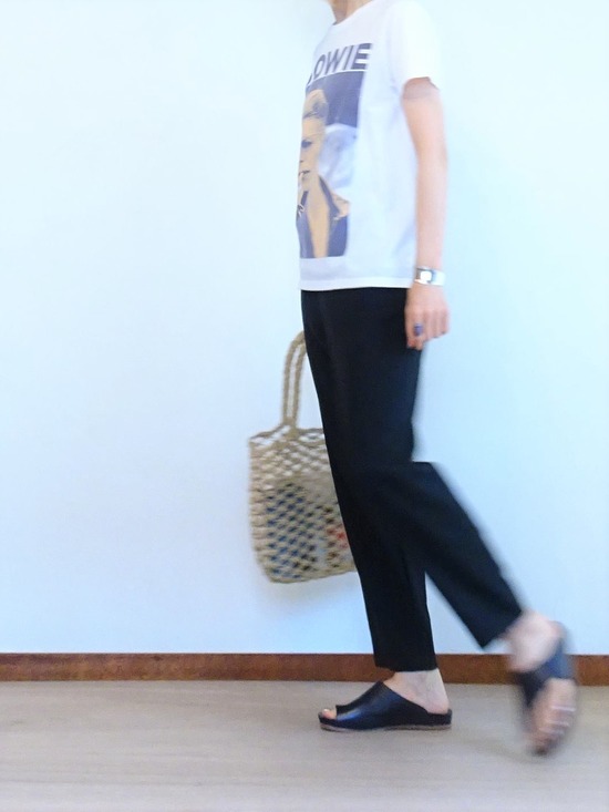 BOWIE Tシャツ&ヨーガンレールパンツ (2)