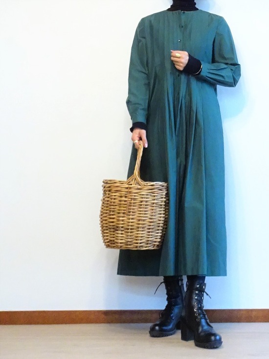 nubes(雲)タックワンピース (3)