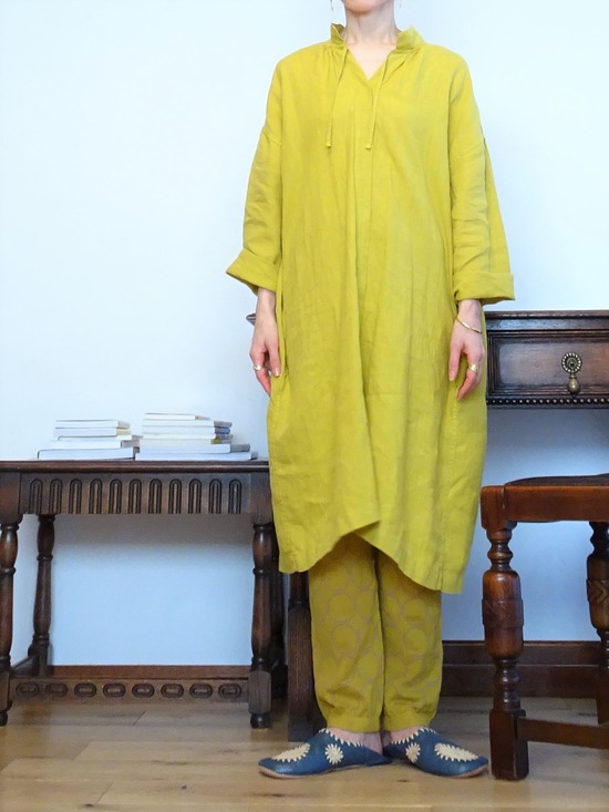 POOL羽織&タンバリンレギンスマスタード (2)