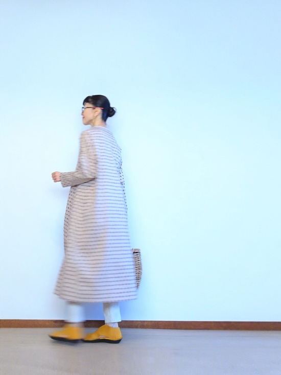 スルジャプリントのワンピース&ジャガードパンツ (2)