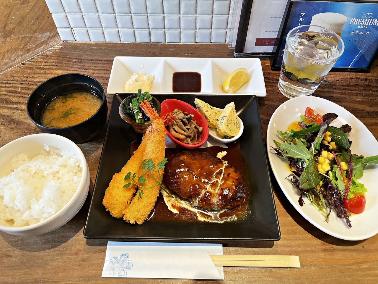 姫路 エビフライ ハンバーグ サンサーラ のむのむグルメ日記 姫路近郊の食事 スイーツ