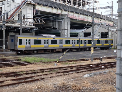 【中央総武線E231系500番台ミツA533編成OM入場・E231系500番台では初の大宮検査か?】検査中の武蔵野線209系500番台・E231系1000番台・E233系3000番台・211系の様子