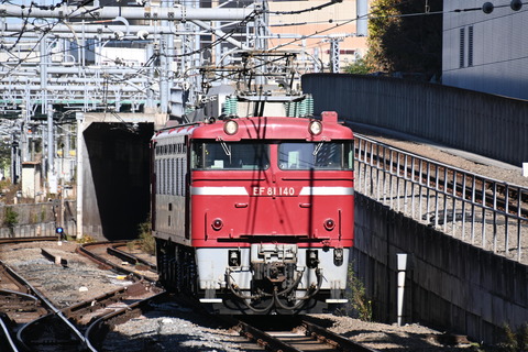 EF81国府津車セ送り込み単回 EF81 140を撮影してきた！