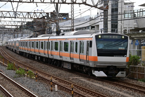 E233系トタH56編成 グリーン車(51,52ユニット)4両組み込み試運転